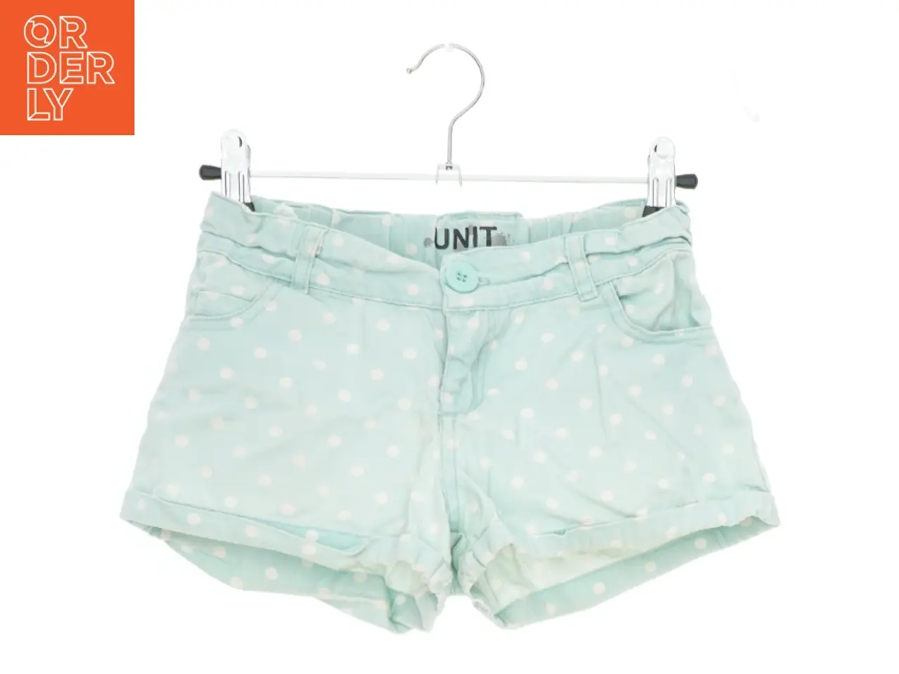 Billede 1 - Mintgrønne shorts med prikker fra Unit (str. 122)