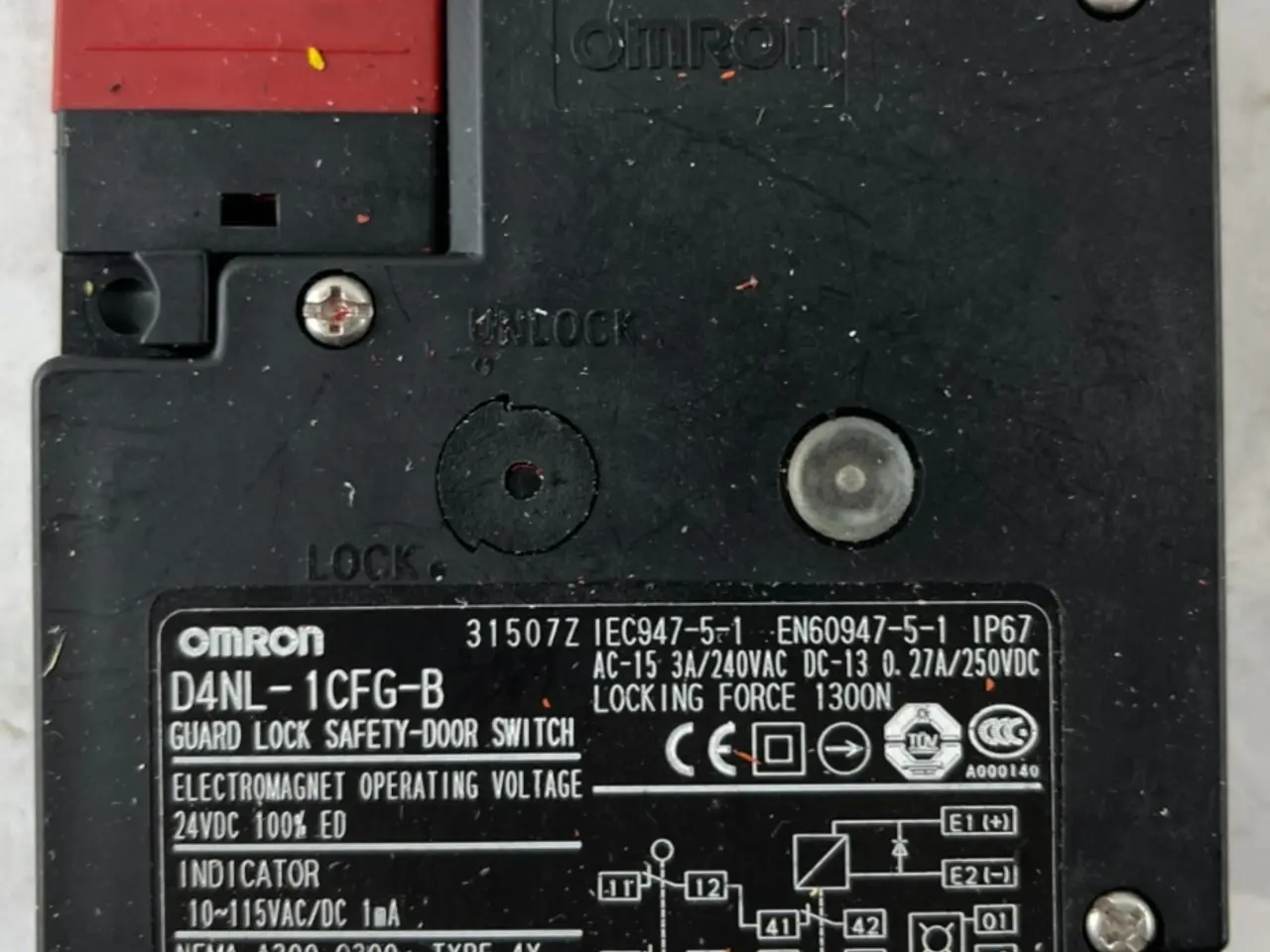 Billede 1 - Omron D4NL-1CFG-B Guard Lock Safety kontakt 24VDC