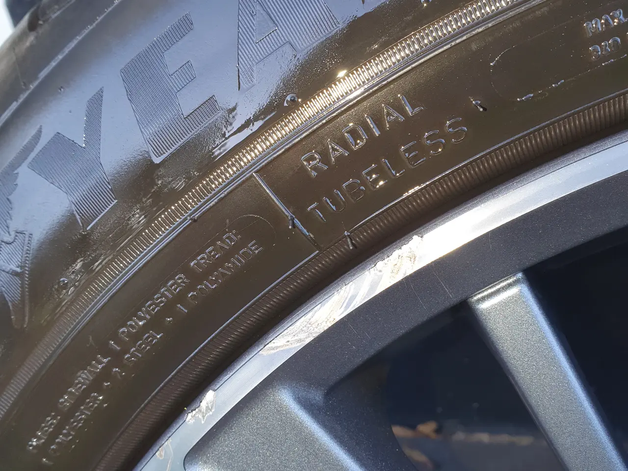 Billede 7 - Originale 19" volvofælge med goodyeardæk til elbil
