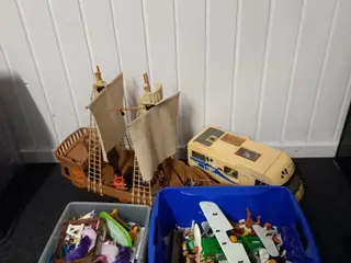 Playmobil, skib, bil, rideskole mm