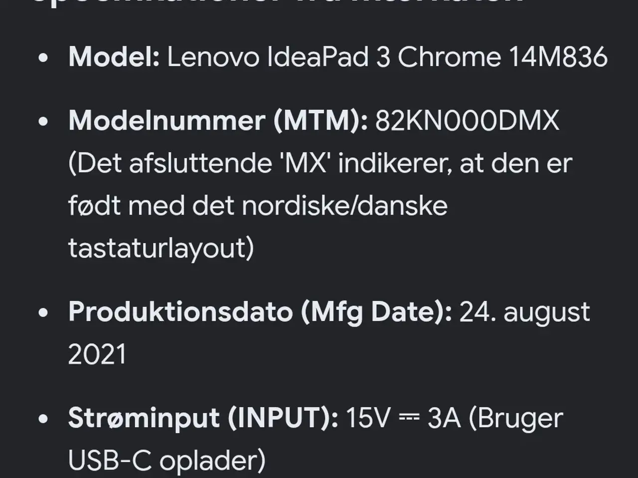 Billede 5 - Lenovo IdeaPad 3 Chromebook 14"