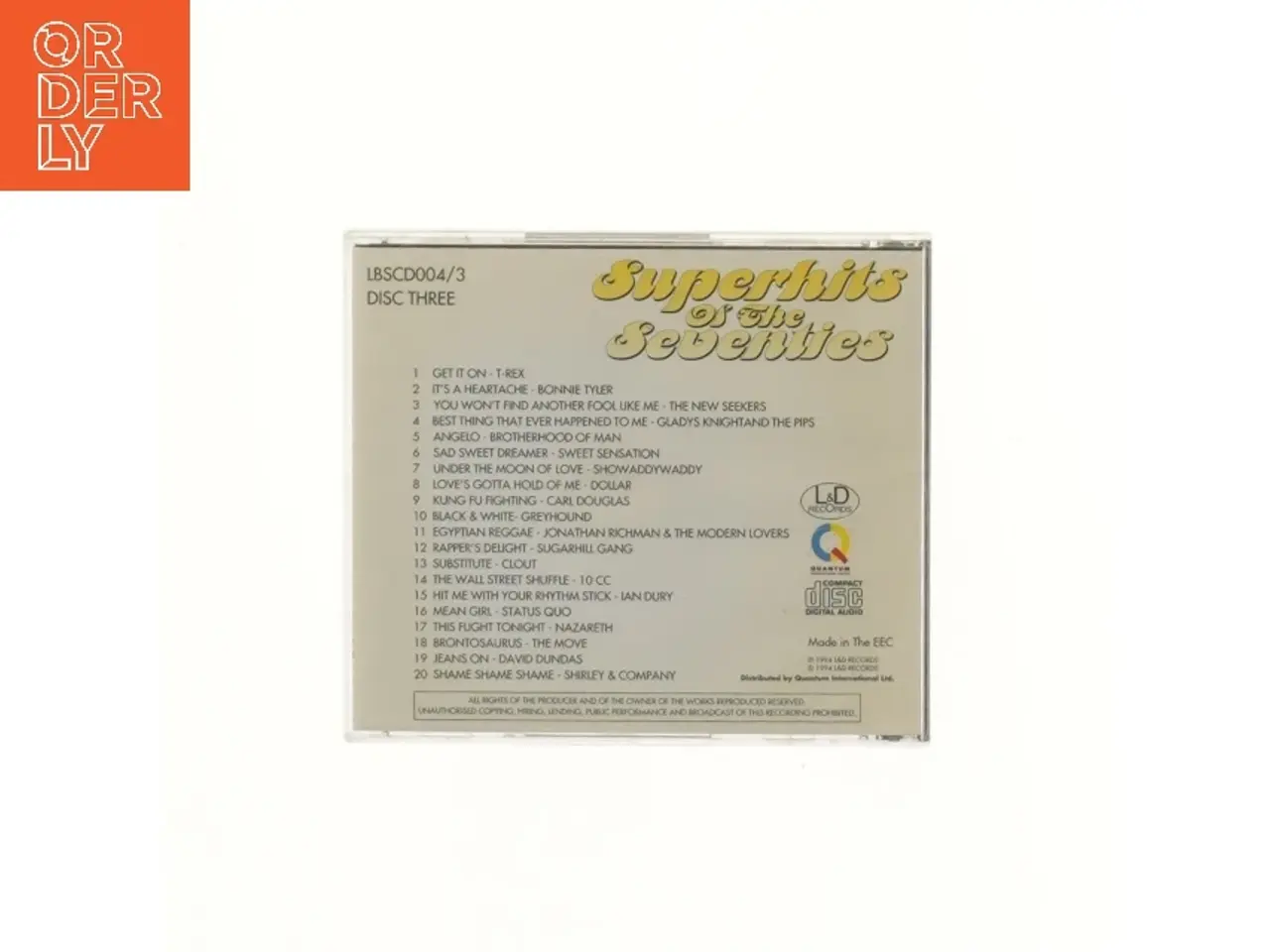 Billede 2 - Superhits of the Seventies CD (str. 12,5x14 cm)