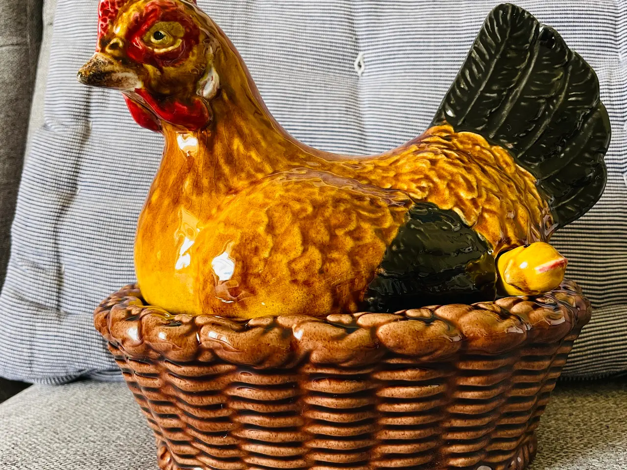 Billede 1 - Portugisisk vintage suppeterrin fra Bordallo Pinhe
