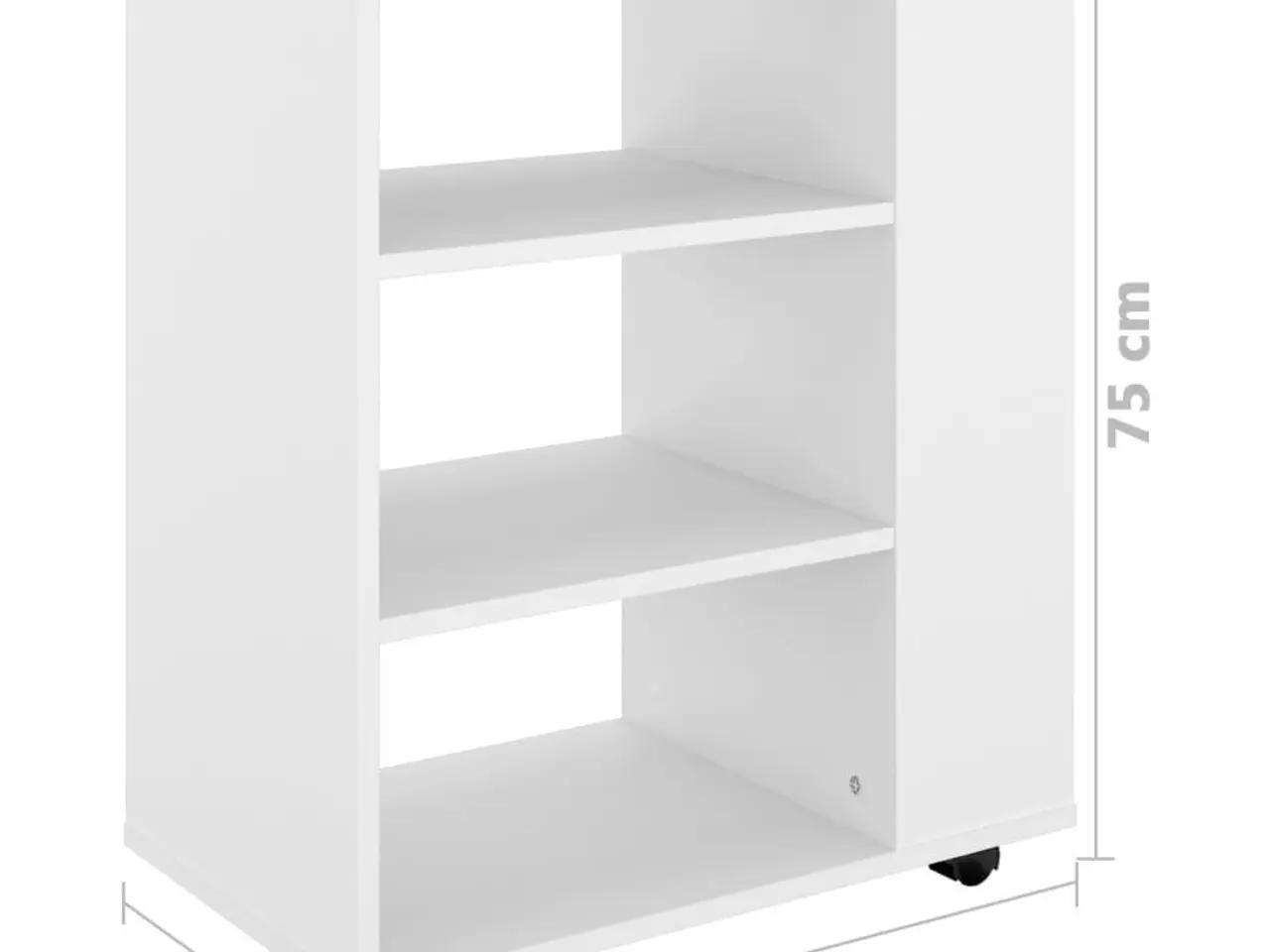 Billede 10 - Rulleskab 60 x 35 x 75 cm - hvid