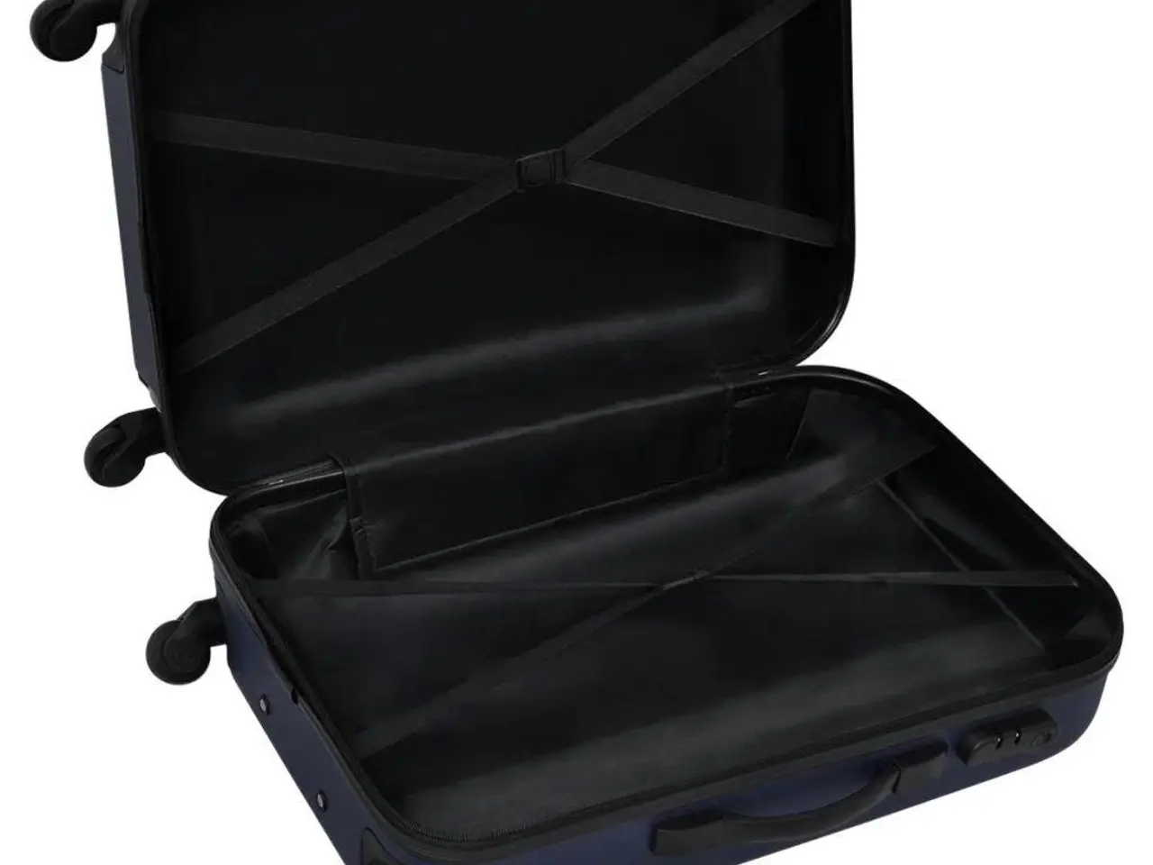 Billede 5 - Hardcase trolleysæt 3 dele - blå kuffertsæt 45,5/55/66 cm
