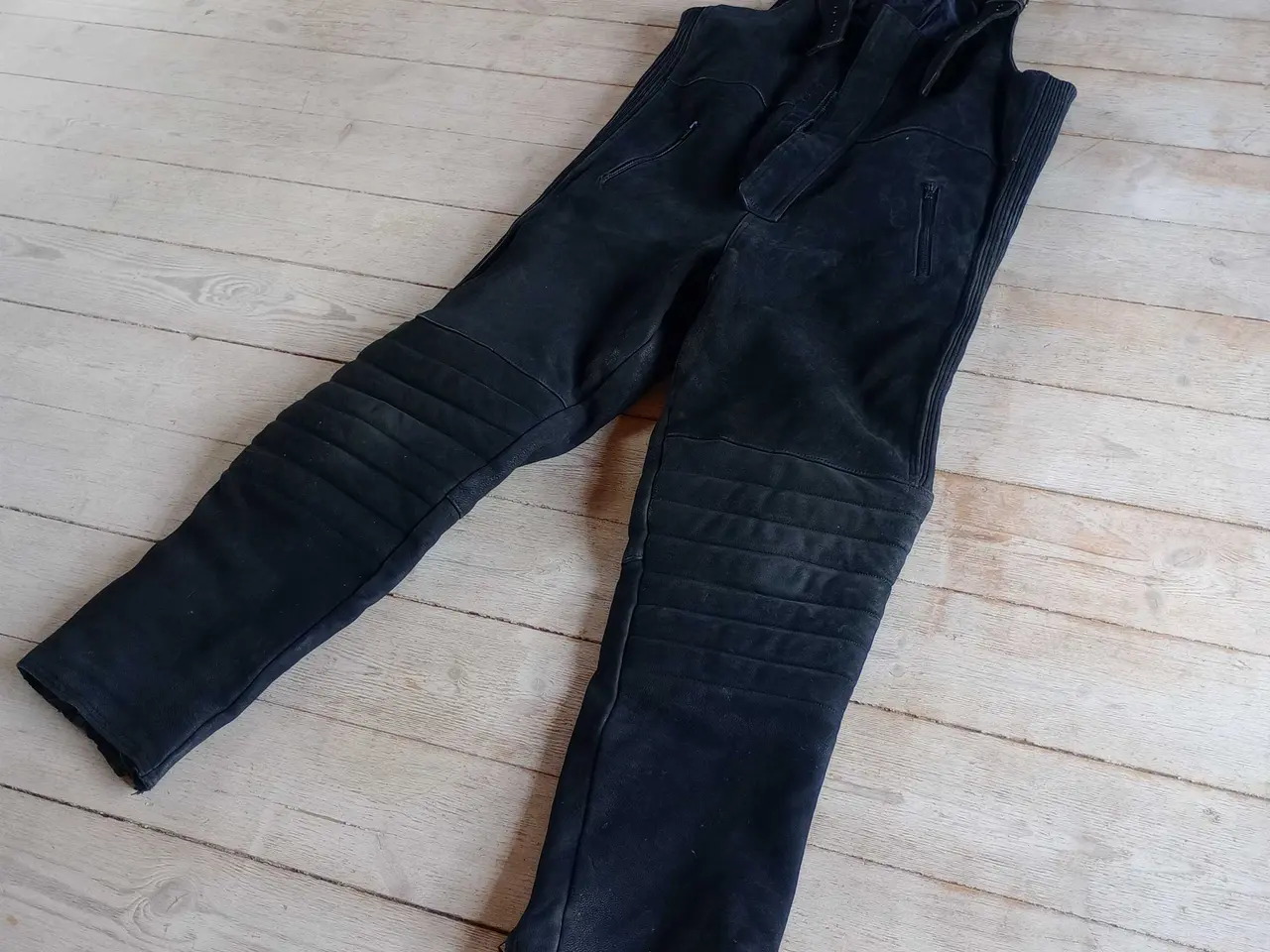 Billede 1 - Mc ruskind/læder bukser, overalls 