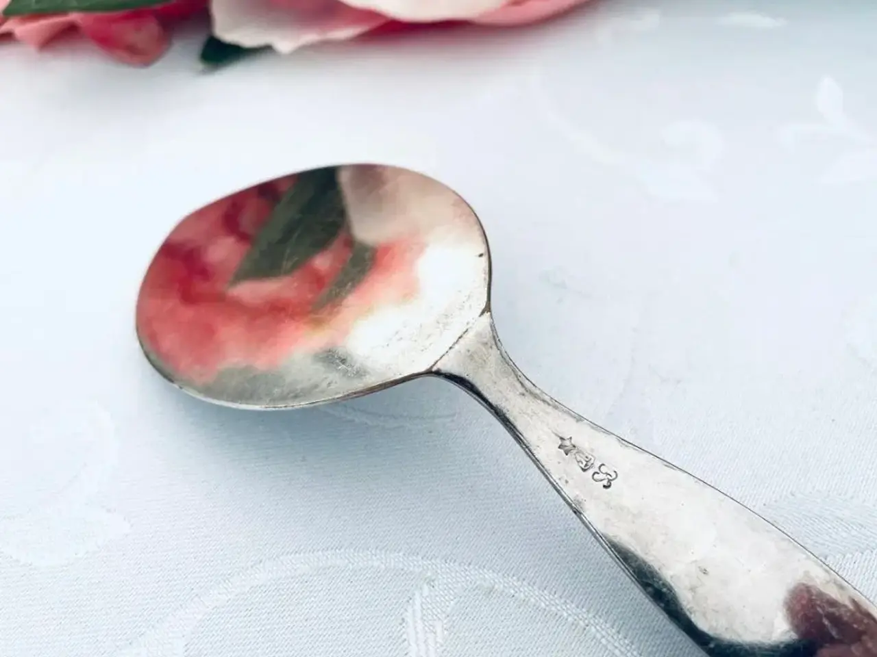 Billede 3 - Vintage lagkage ske med patina