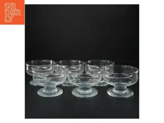 Sæt med 6 glas serveringsskåle (str. 8x11 cm)