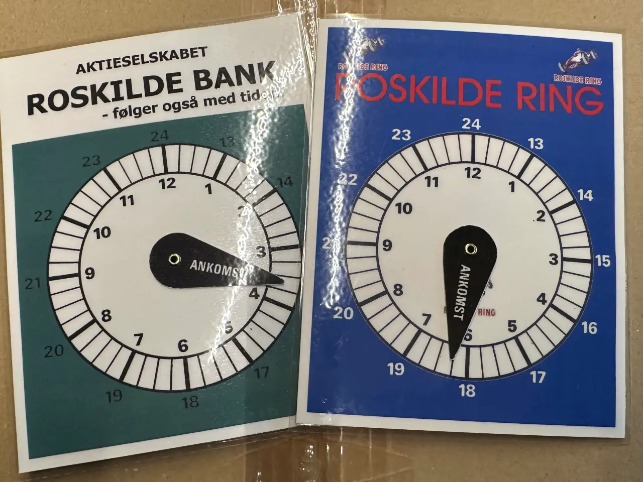 Billede 5 - Retro P-Skiver i pap der er lamineret