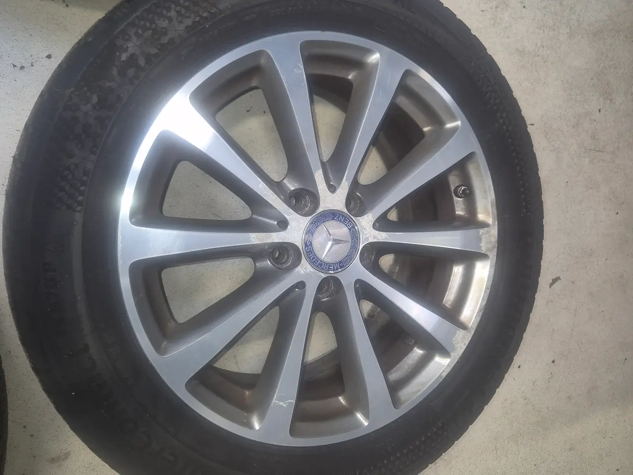 Billede 2 - Mercedes 17" fælge m/ vinterdæk 225 55 17