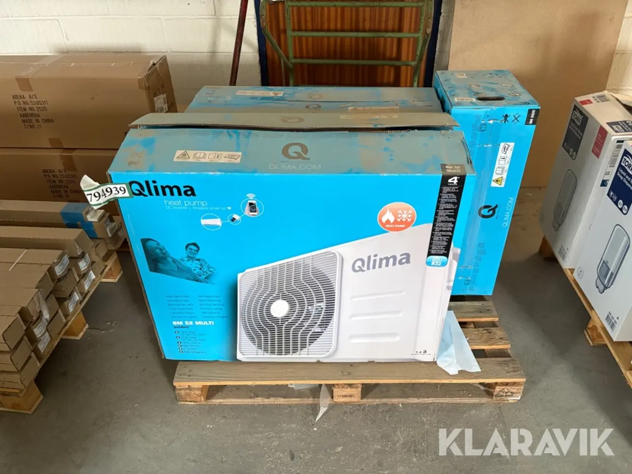 Billede 3 - Varmepumpe Qlima SM 52 Multi SM5225 SM5232 1 udedel 3 indedele