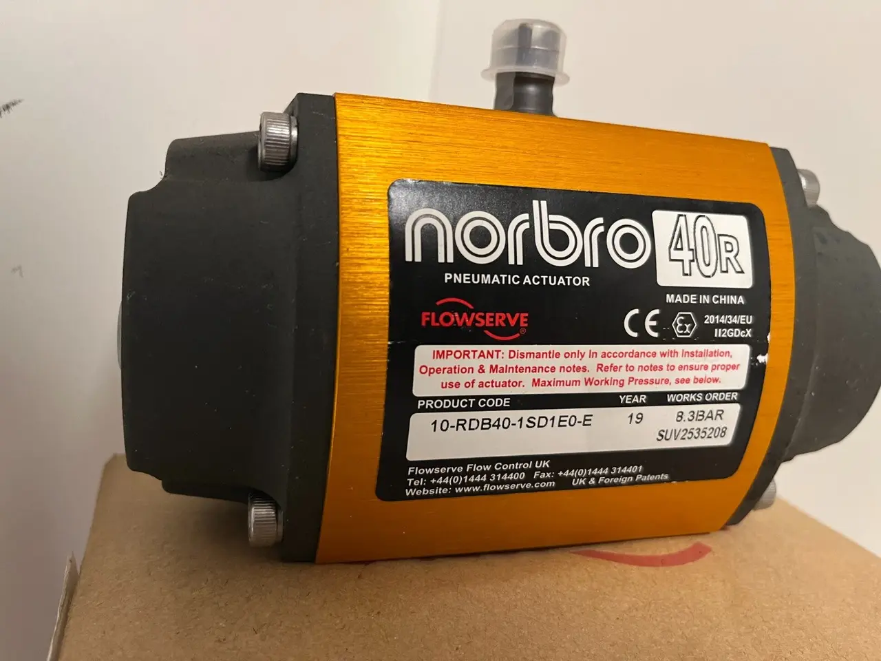 Billede 4 - ny Norbro 40R Pneumatic Actuator 10-RDB40-1SD1E0-E