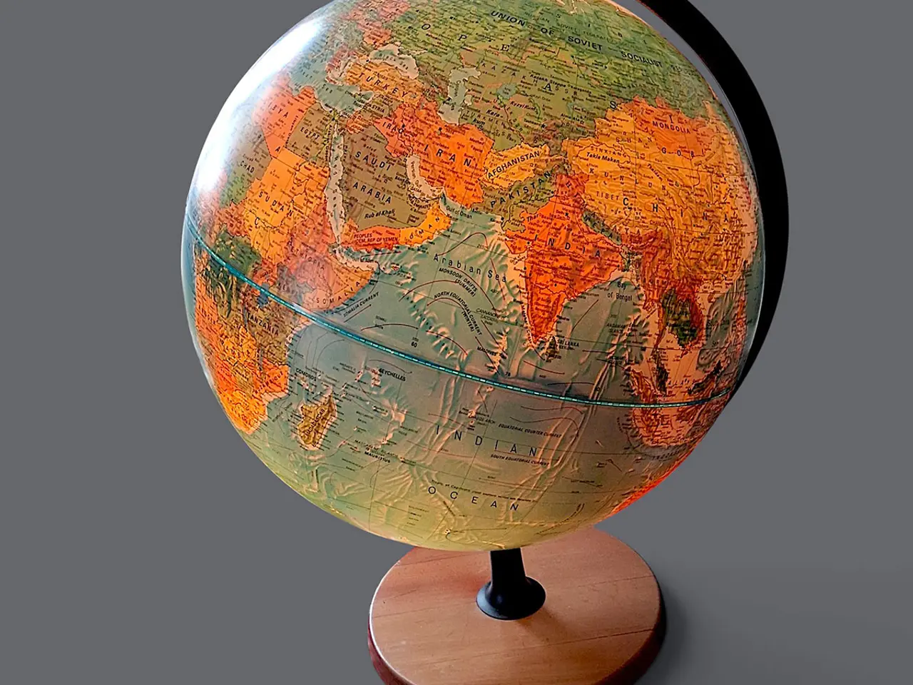 Billede 12 - Stor Scan-Globe Type 4002 med lys og træfod
