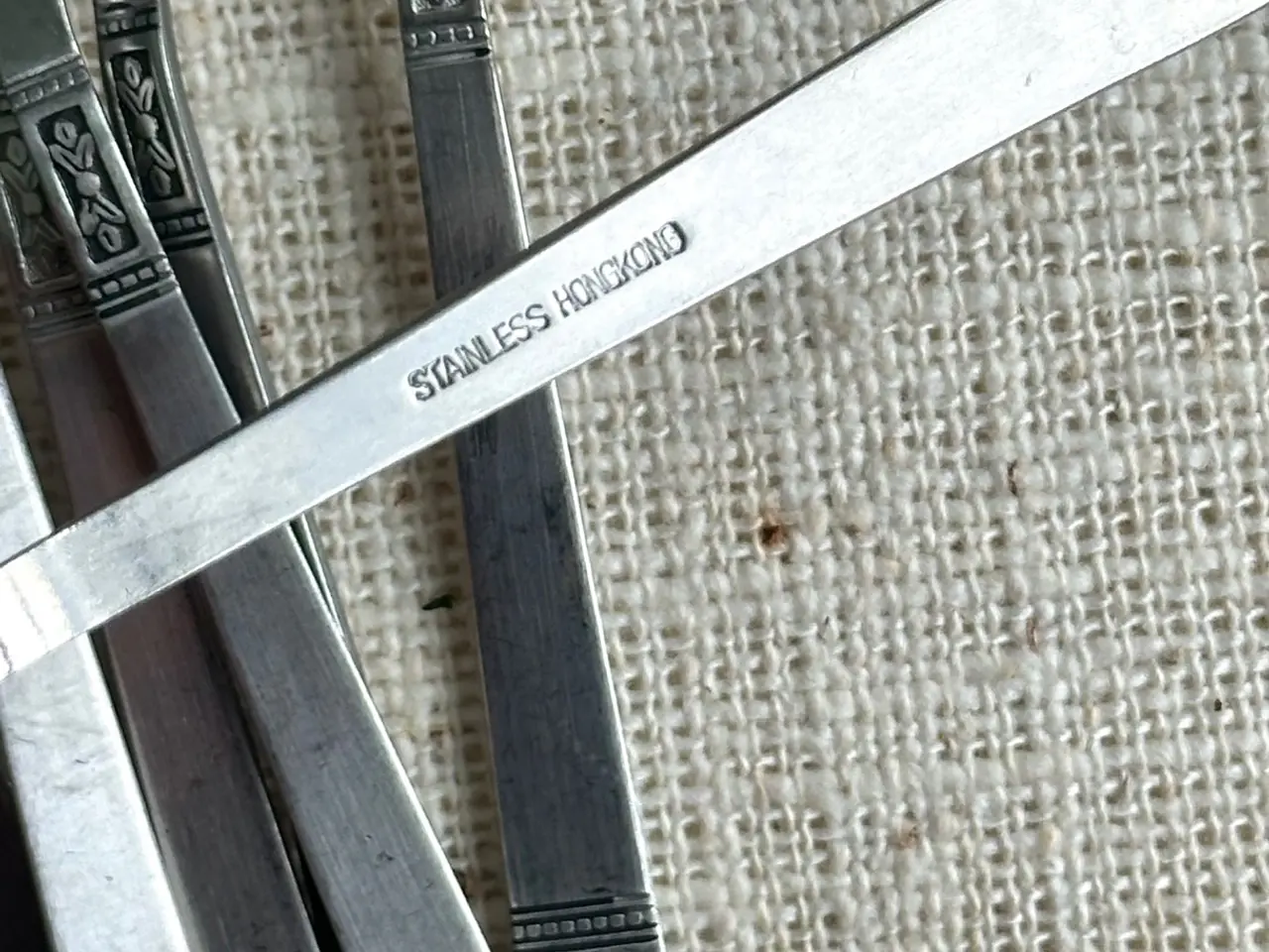 Billede 4 - Retro spiseskeer, rustfrit stål, 8 stk samlet