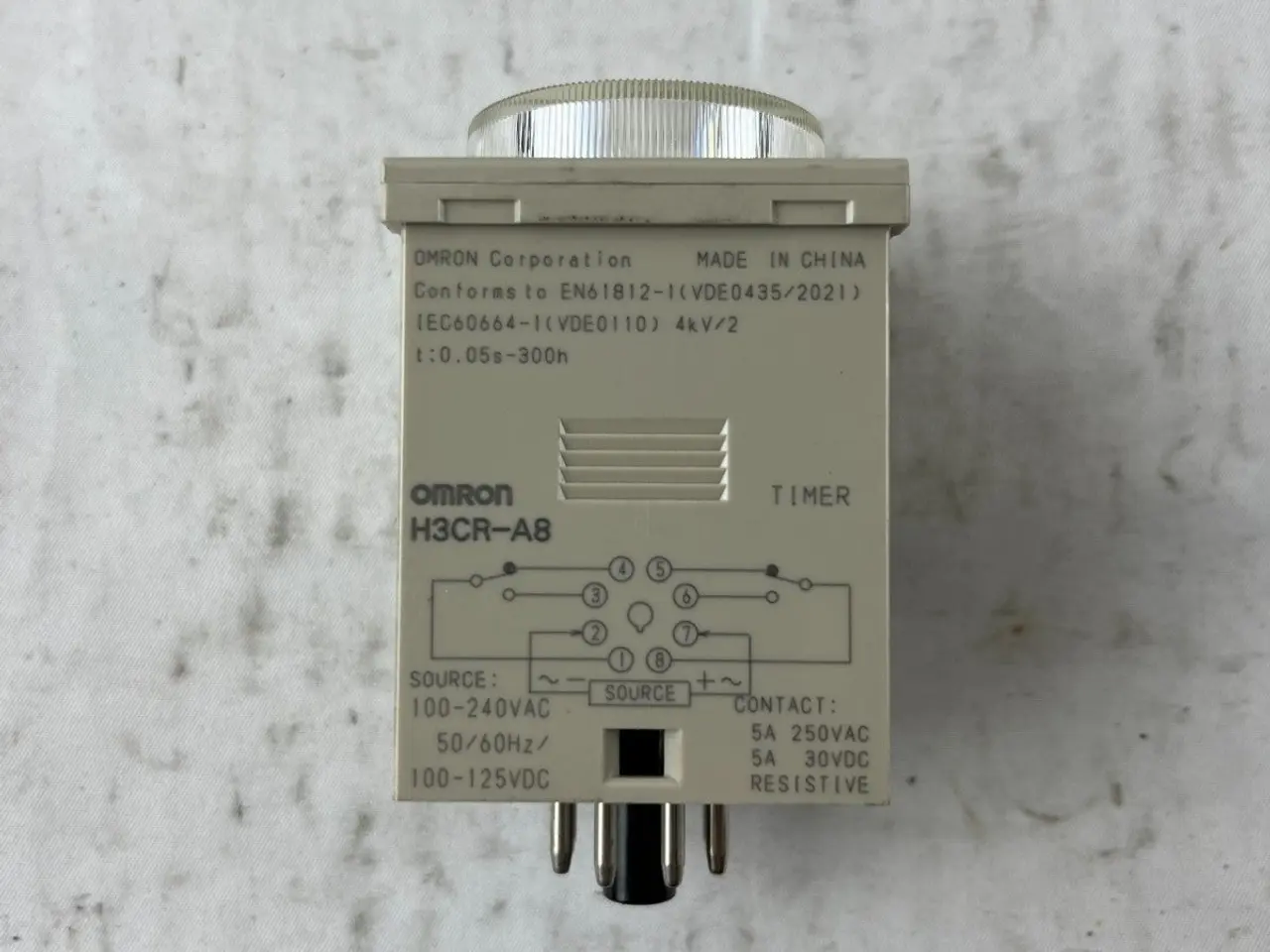 Billede 7 - Omron H3CR-A8 Analog Timer relæ 100-240VAC 5A
