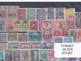 Tyrkiet Samling 45 Stk. Stemplet/Ustemplet