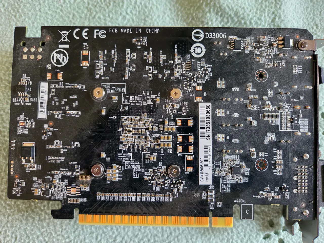 Billede 2 - Gigabyte GeForce GTX 1050 Grafikkort 2GB