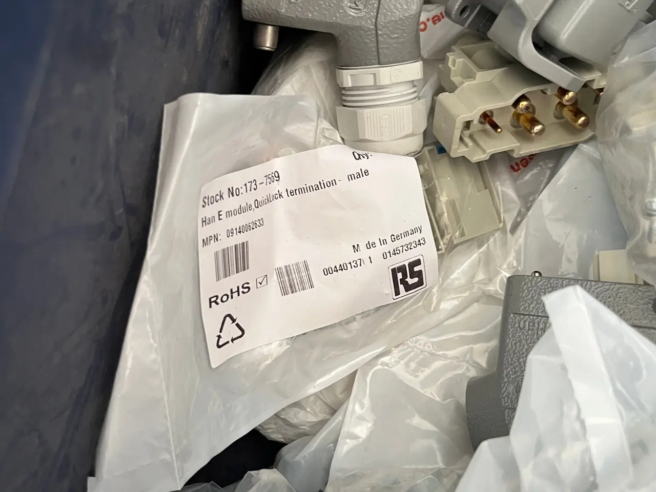 Billede 9 - Harting Han stik Hoods Housings Inserts blandet