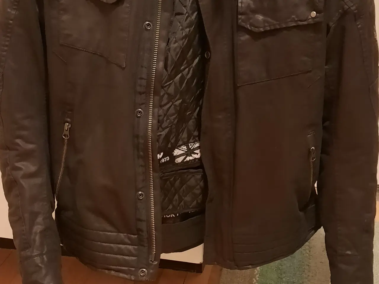 Billede 1 - Mc jakke, mc jeans, 2 stk mc hjelme, handsker
