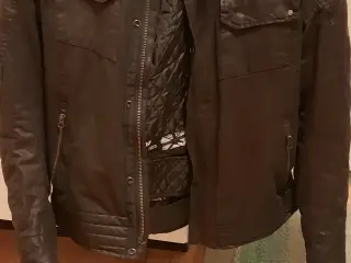 Mc jakke, mc jeans, 2 stk mc hjelme, handsker