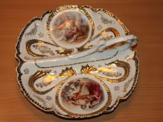 Flot stor fad i porcelæn  Dia. 30 cm
