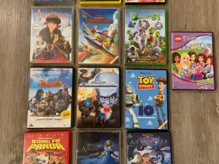 Tegnefilm på Dvd 13 stk. 