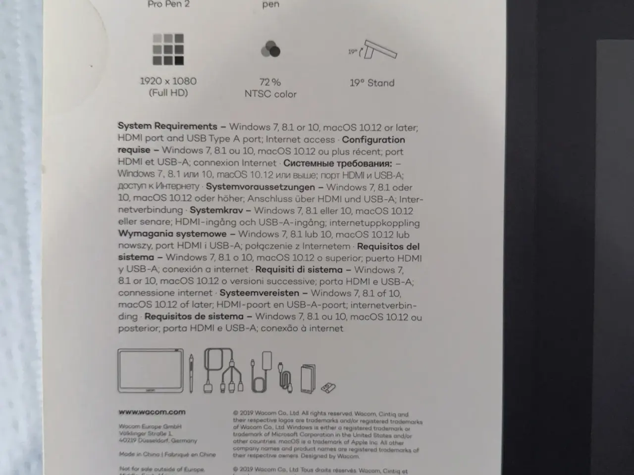 Billede 3 - Wacom Cintiq 16 (DTK1660K0B) - ny/uåbnet