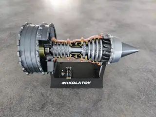 NIKOLATOY Jet Turbojet Engine – LED-model