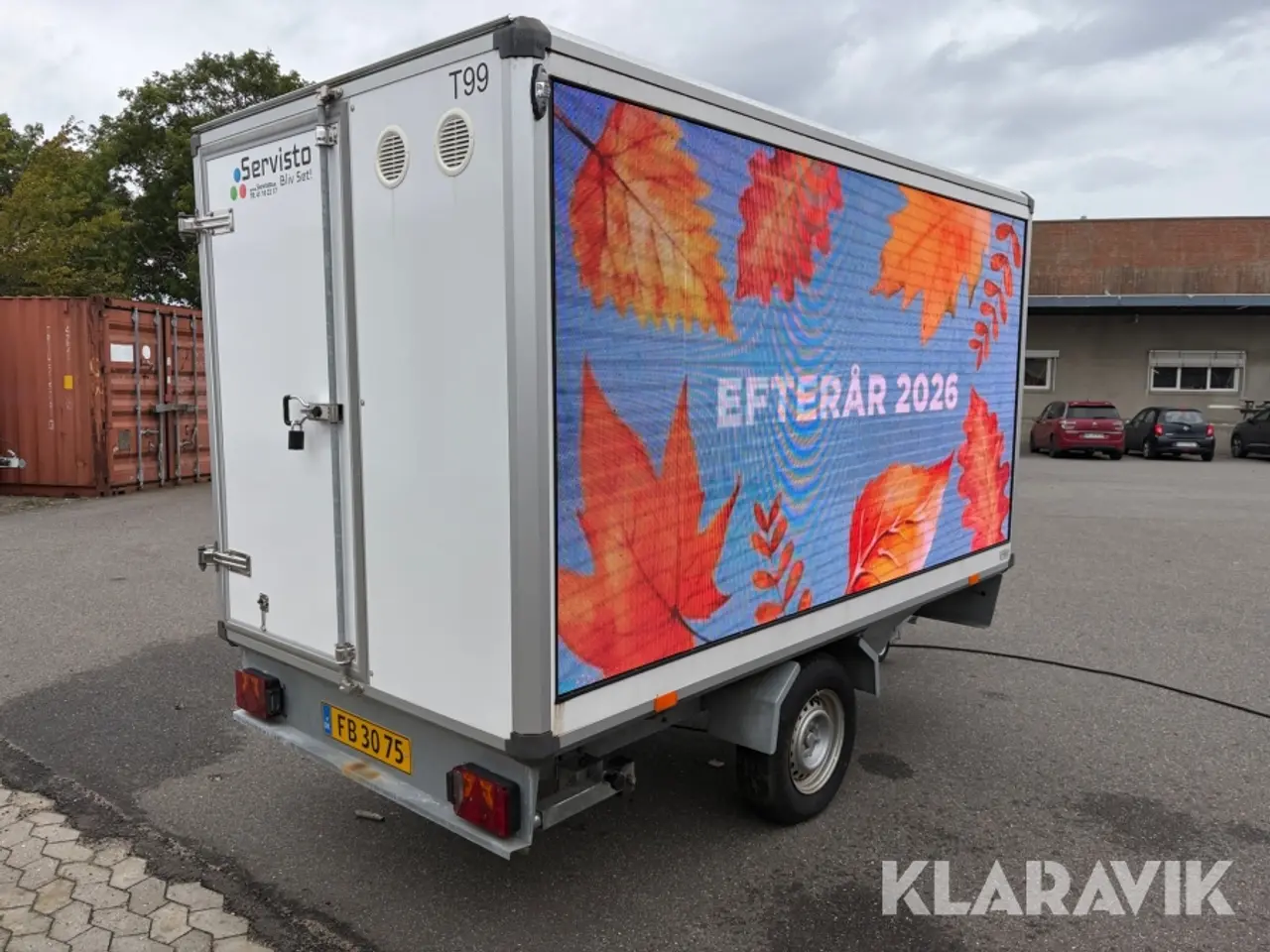Billede 1 - Trailer Variant 1517C3 med reklame skærm 1 styk