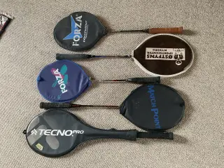 Badminton ketsjere. 5 stk.