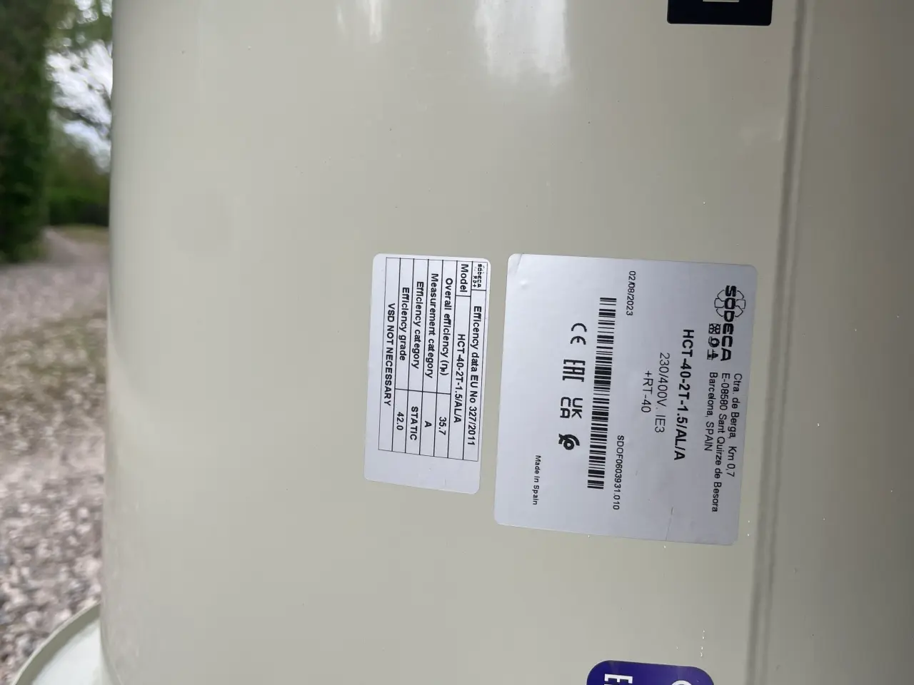 Billede 3 - Sodeca HCT-40-2T-1.5/AL axial / kanalventilator