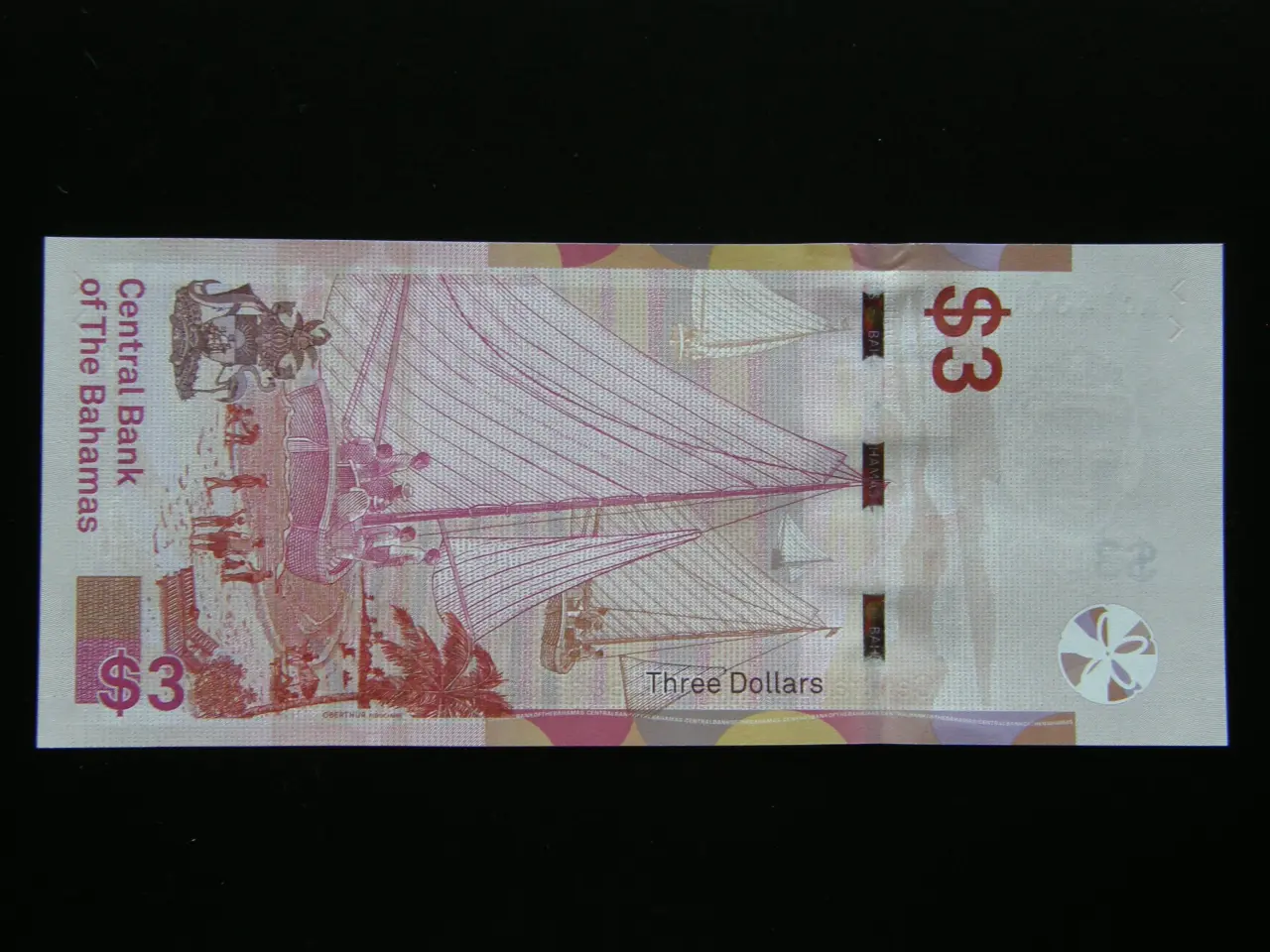 Billede 2 - Bahamas  3 Dollars  2019  Unc.