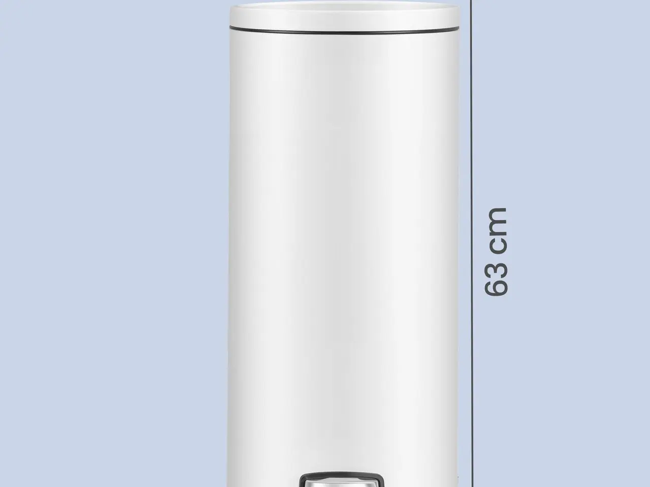 Billede 3 - Pedalspand 30 l rund - Cloud White