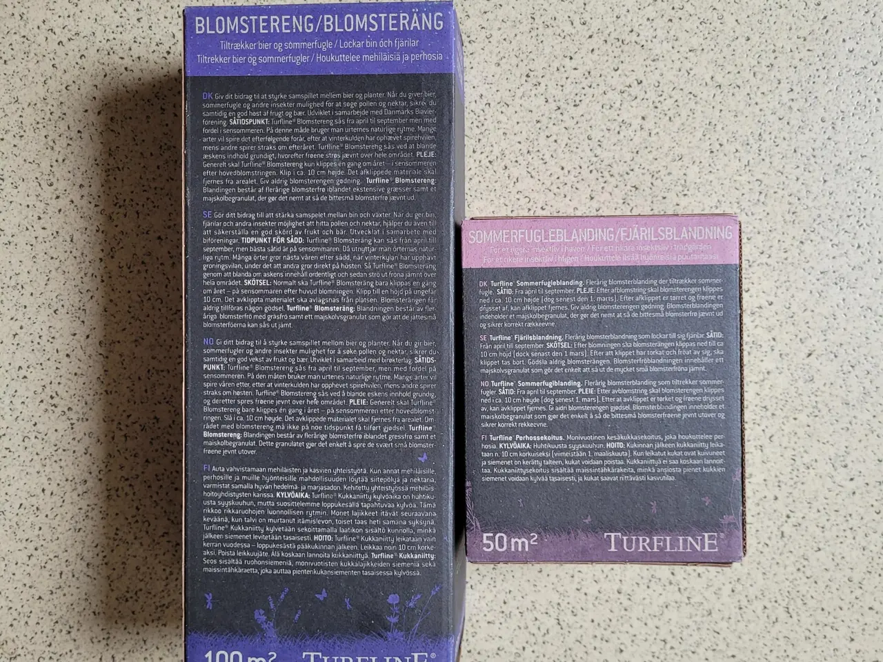 Billede 2 - Blomsterfrø fraTurfline 2 slags