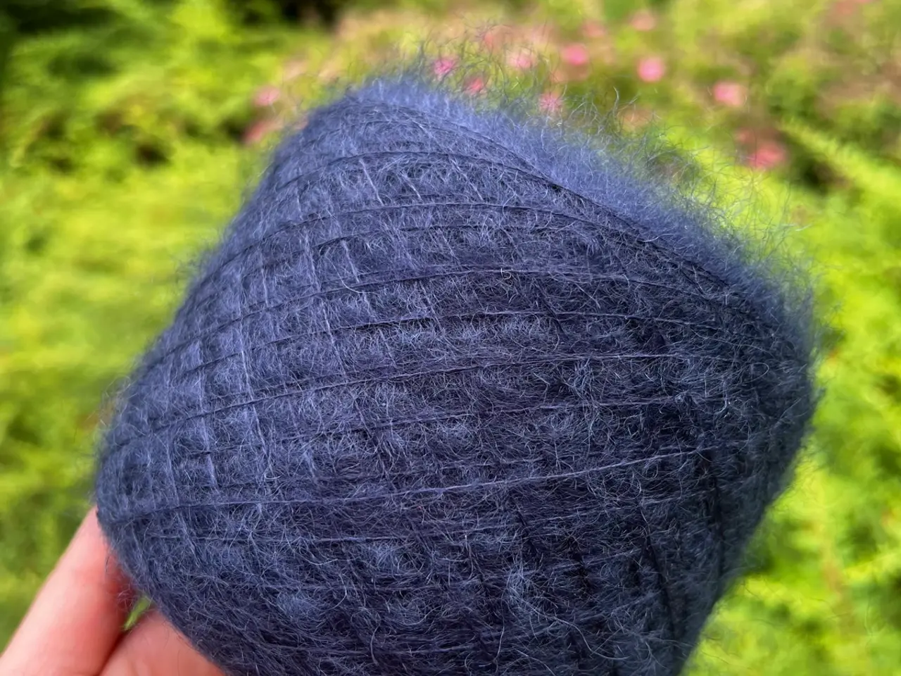Billede 4 - Italiensk garn, Mohair / Silke - Marineblå - 218 g