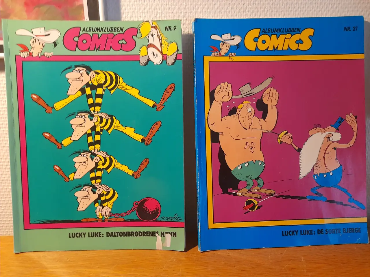 Billede 2 - Lucky Luke nr 9 + 21, Ratata og De tre spiriller