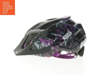 Cykelhjelm med blomstermotiv fra Abus (str. 28 cm)