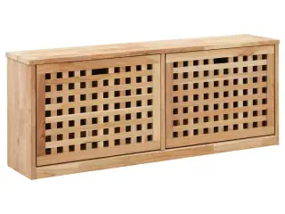 Skobænk 94 x 20 x 38 cm massivt valnøddetræ