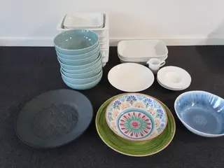 Diverse skåle og fade