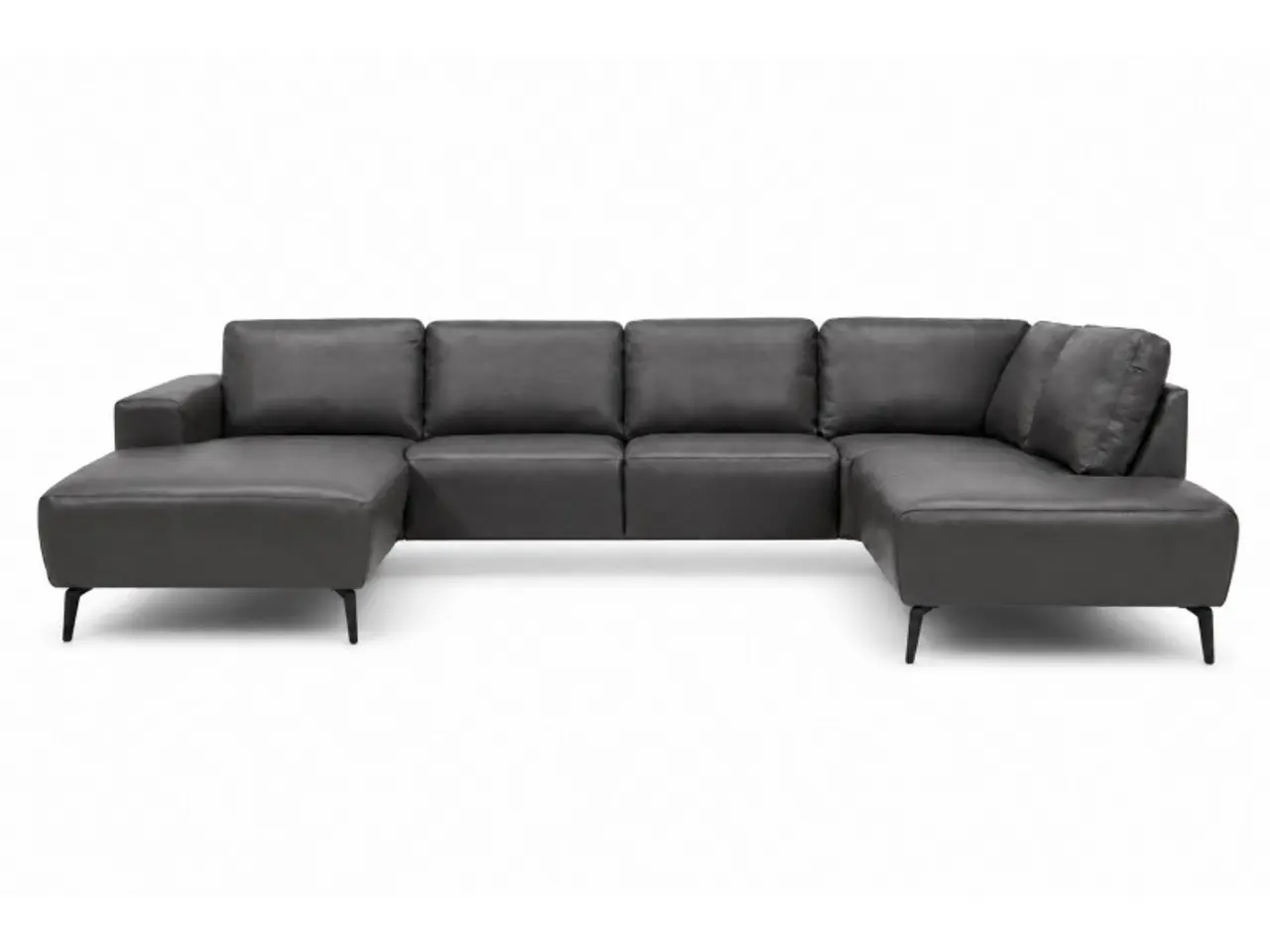 Billede 1 - Hjort Knudsen Copenhagen Læder U-sofa - Venstrevendt