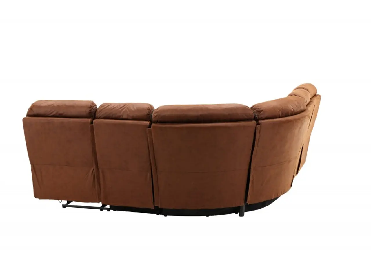 Billede 9 - Christopher Recliner hjørnesofa - Cognac - Ruskindsblød mikrofiber