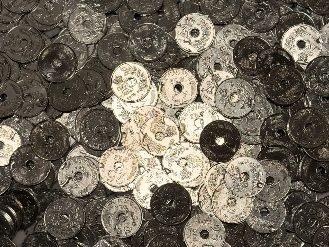 Billede 7 - 5 kg 25 øre med eller uden hul
