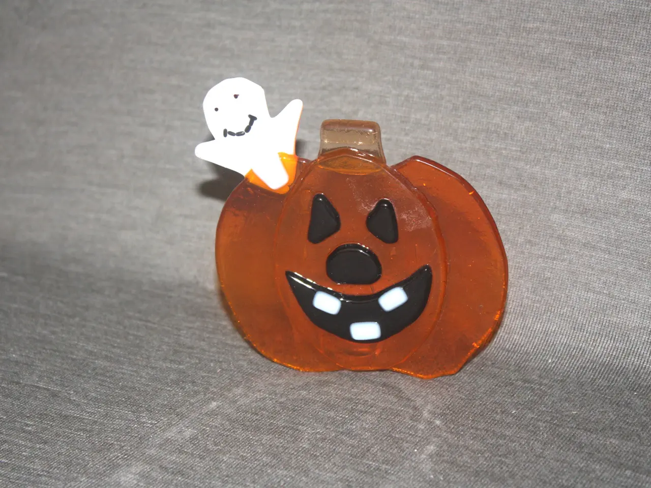 Billede 1 - Glas Fyrfadsstager halloween højde 11 cm