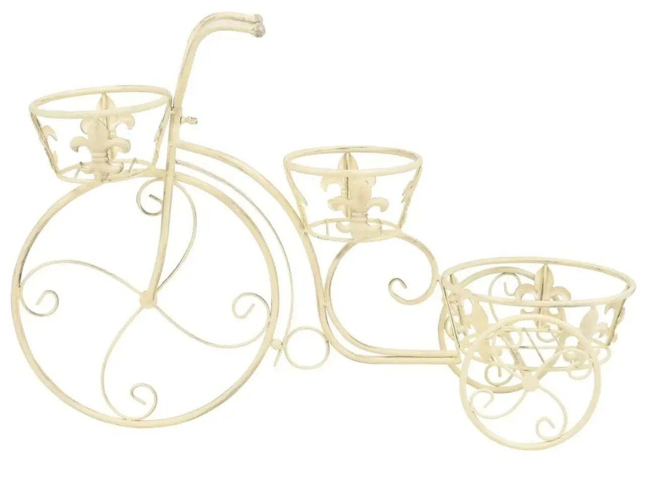 Billede 3 - Plantestativ cykelform vintagestil metal