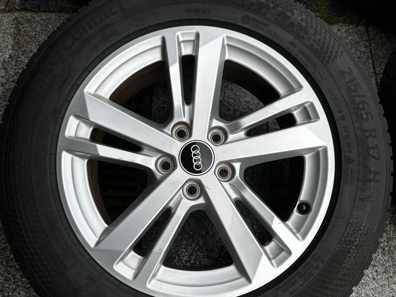 Billede 1 - Audi Q3 fælge med nye vinterdæk - Conti TS 870