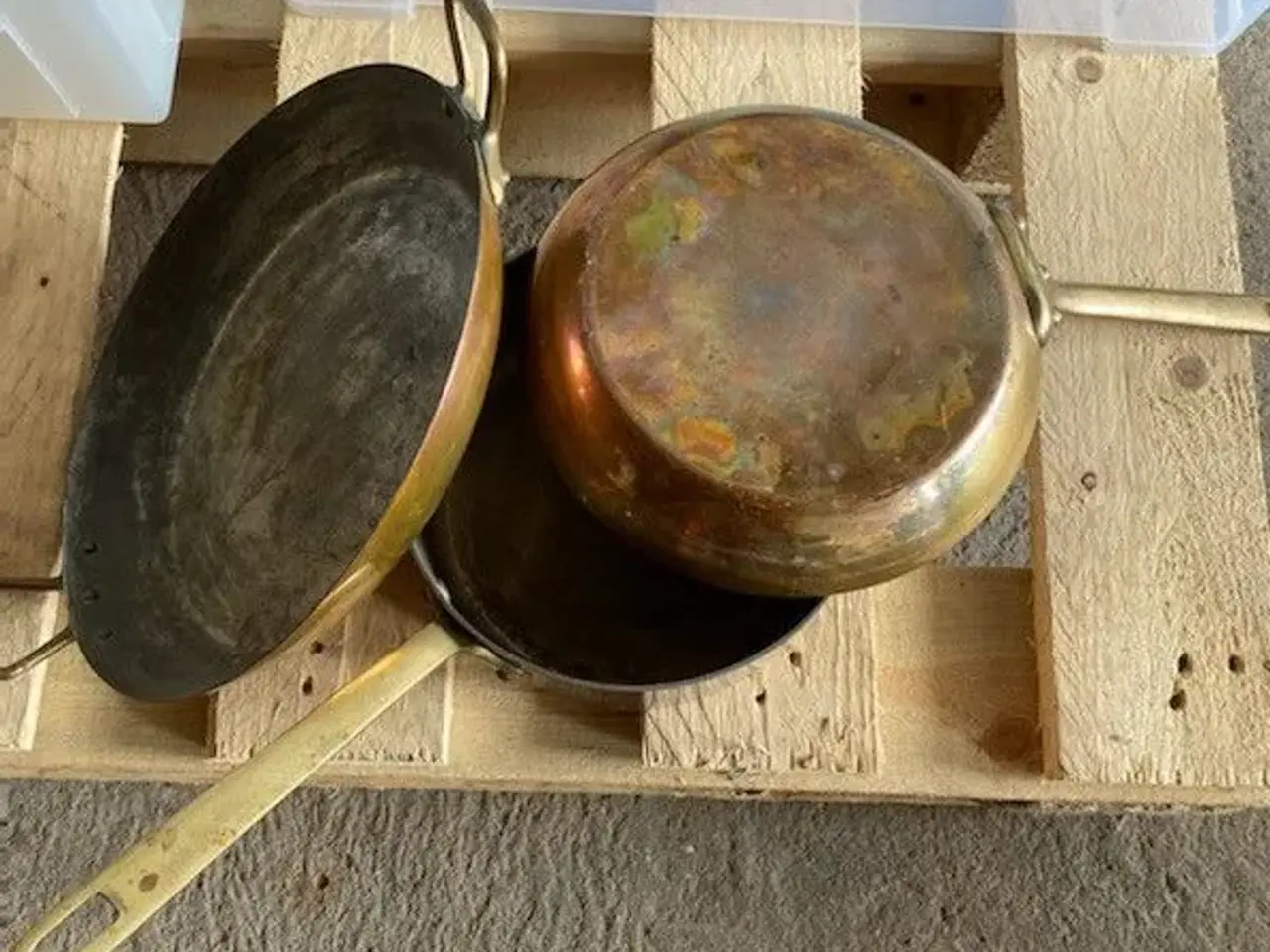 Billede 1 - Messing gryder, og pande