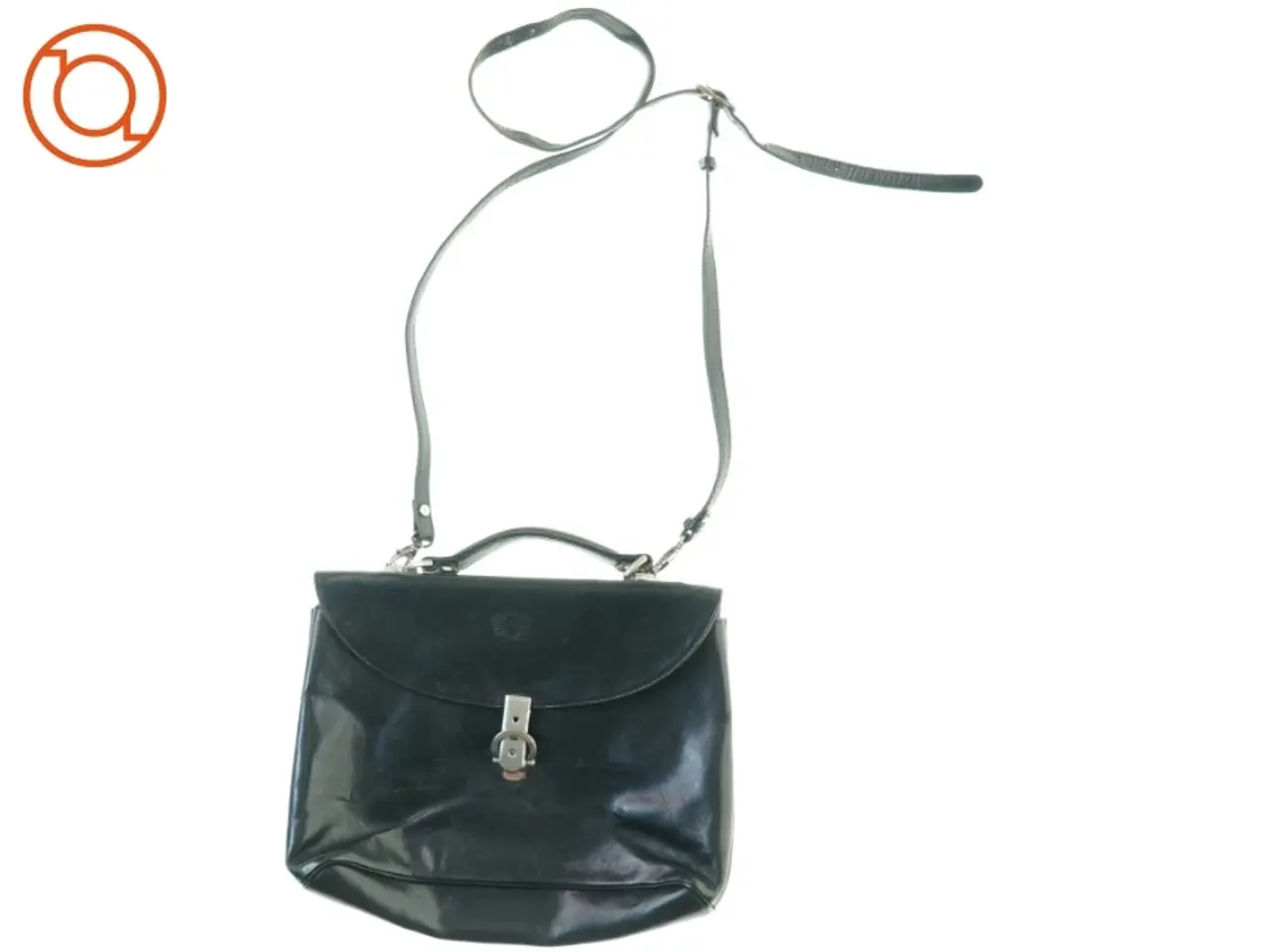 Billede 1 - Læder Crossbody Hånd Taske fra Monroe (str. 28 x 32 cm)