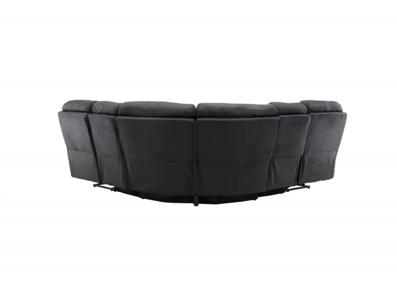 Billede 12 - Christopher Recliner Sofa - Sort Ruskindsblød mikrofiber