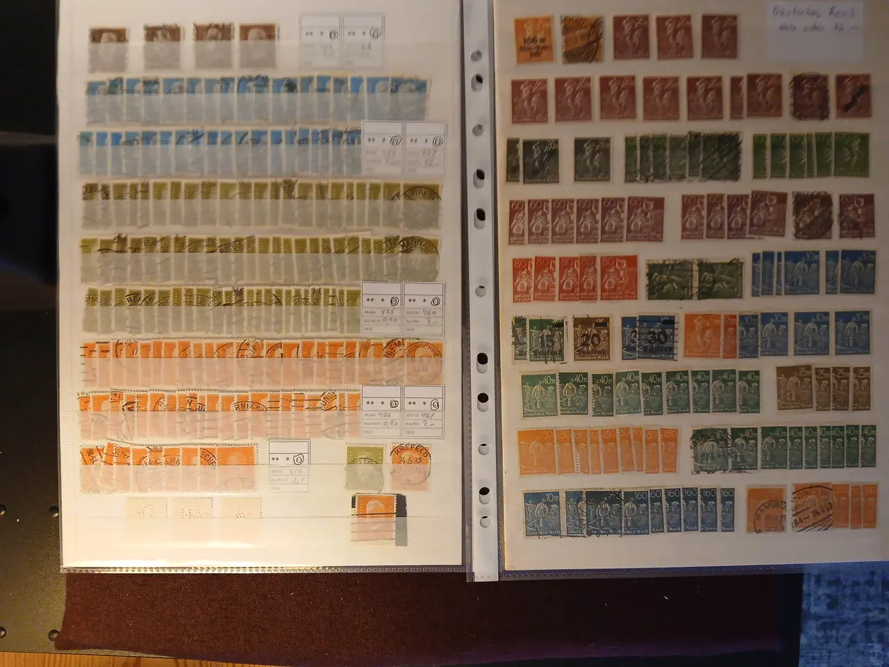 Billede 2 - Deutsches Reich (484) 6 Plancher med 7 sider