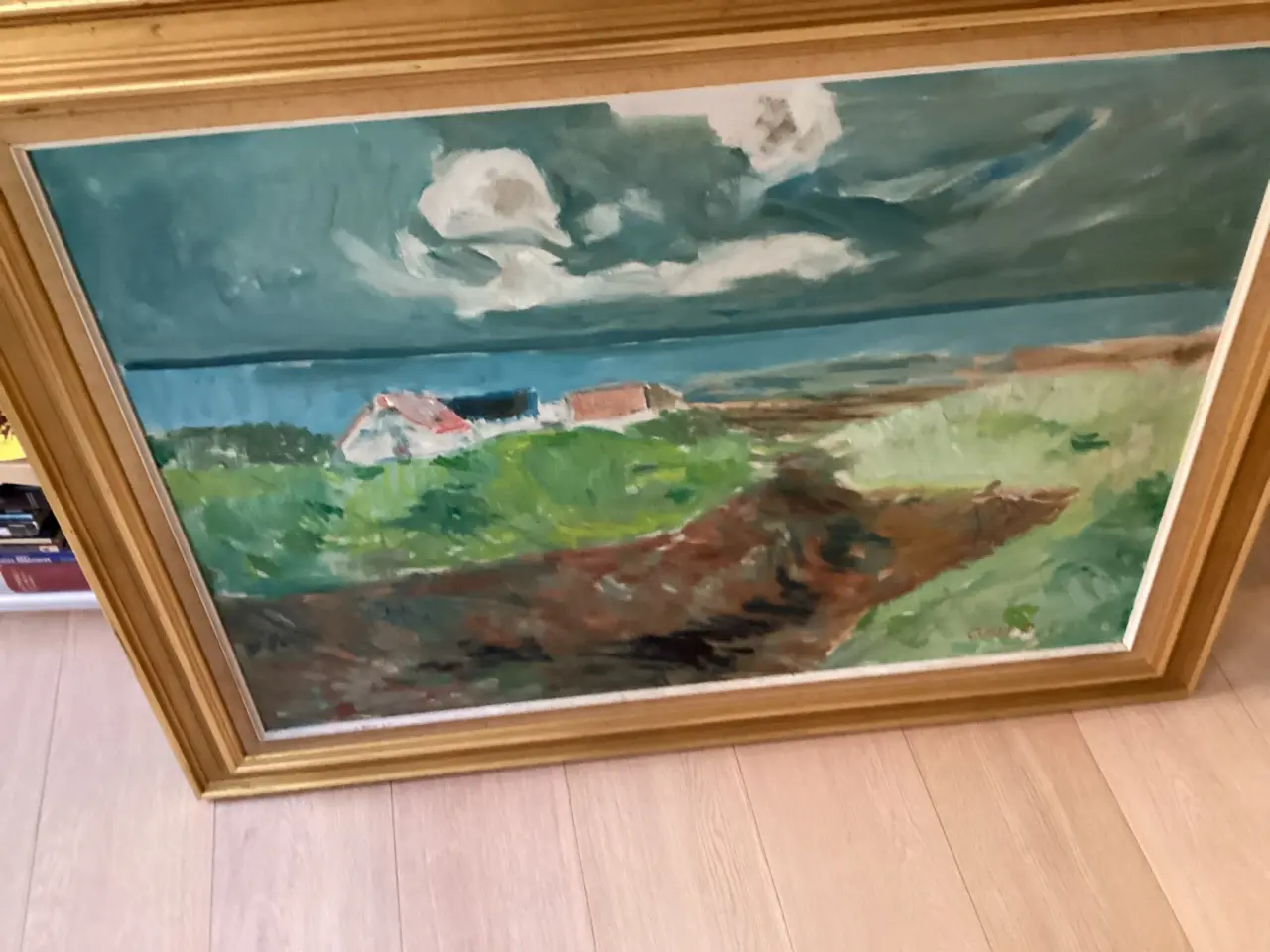 Billede 6 - Stort Axel P Jensen maleri,